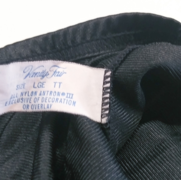 Womans Vanity Fair Half slip- Black- Large - Picture 3 of 3